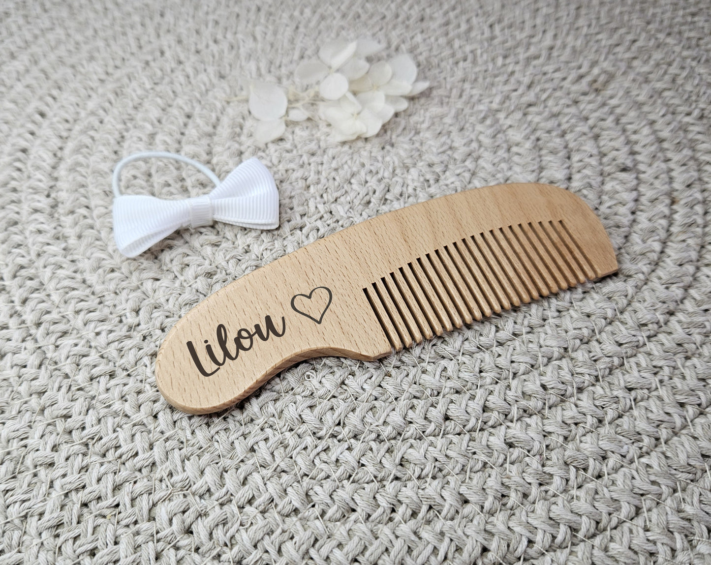 Peigne en Bois Personnalisable