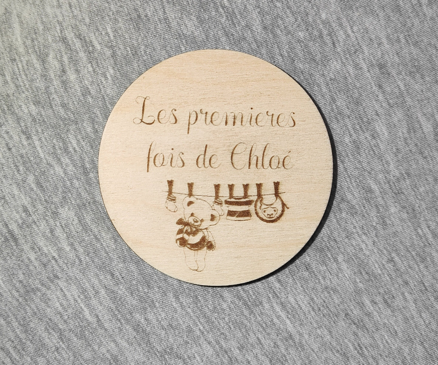 Cartes etapes en bois " Mes premieres"