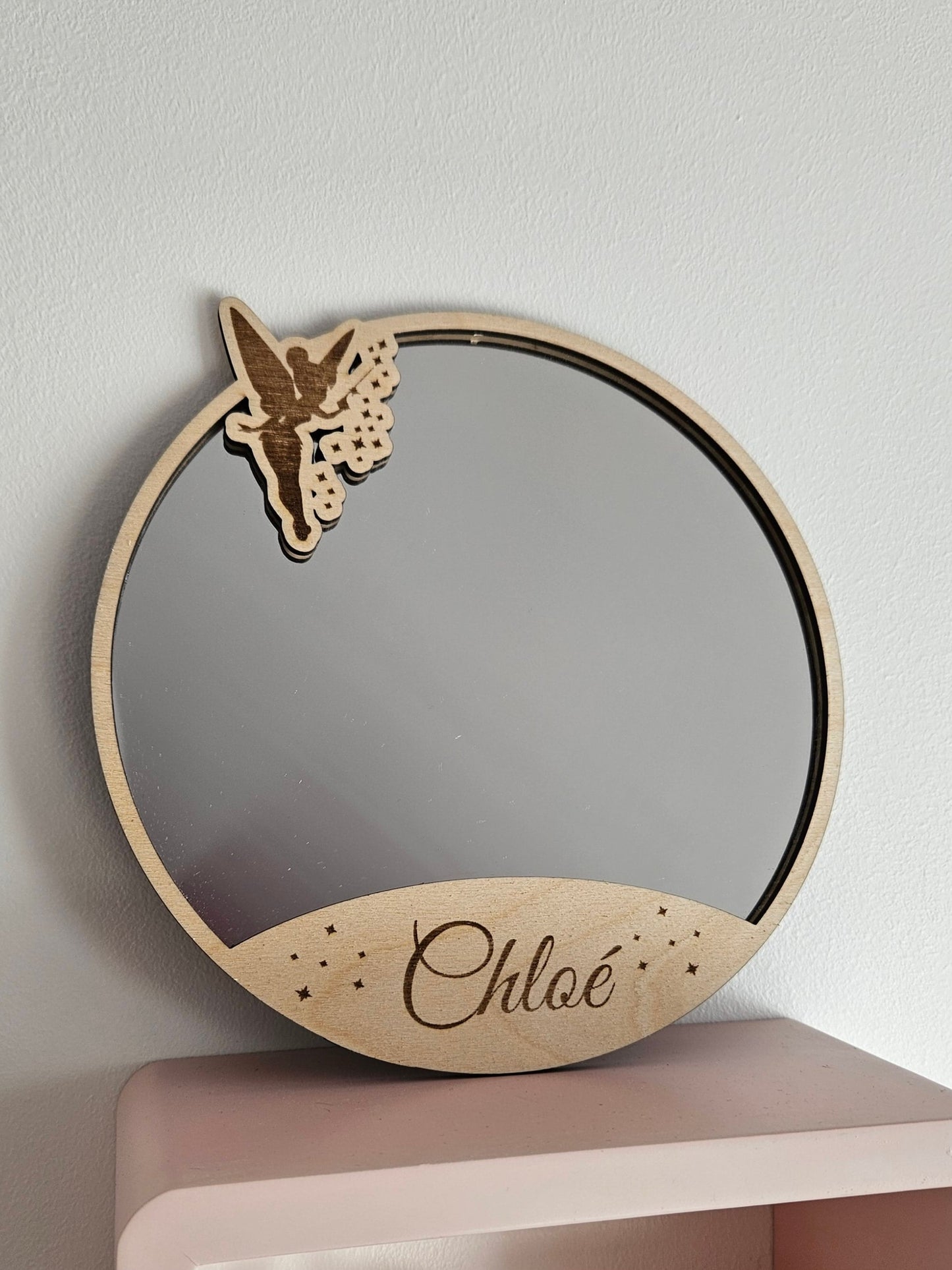 Miroir Personnalisé en Bois pour Enfants