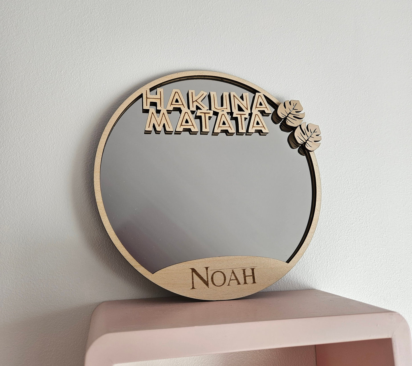 Miroir Personnalisé en Bois pour Enfants