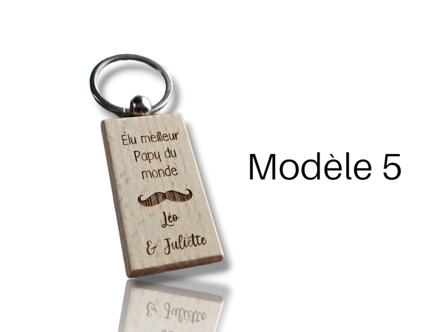 Porte-Clés Personnalisés en Bois pour les Papys/Papa/Parrain/Tonton ...