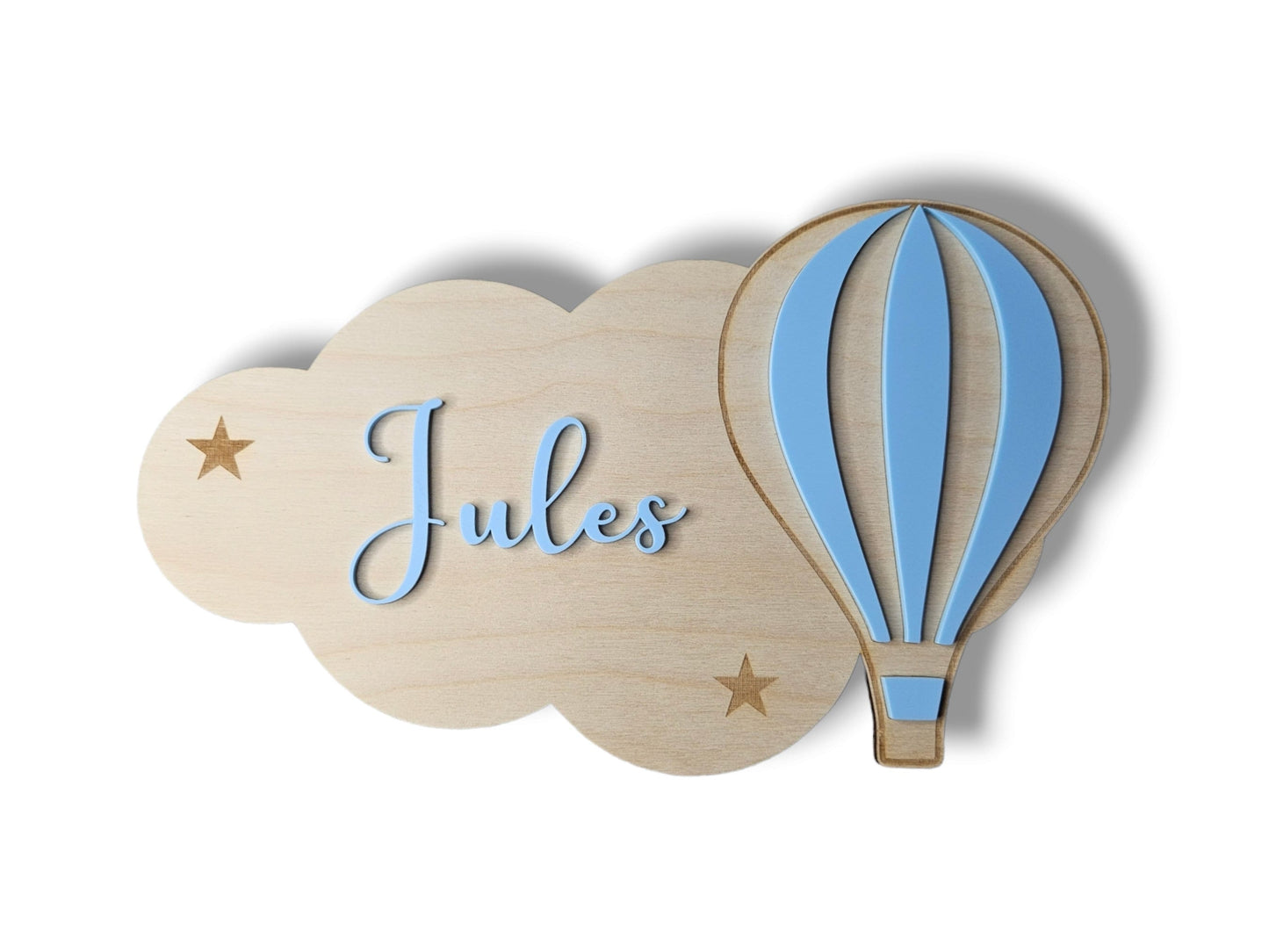 Décoration Murale Nuage et Montgolfière Personnalisée