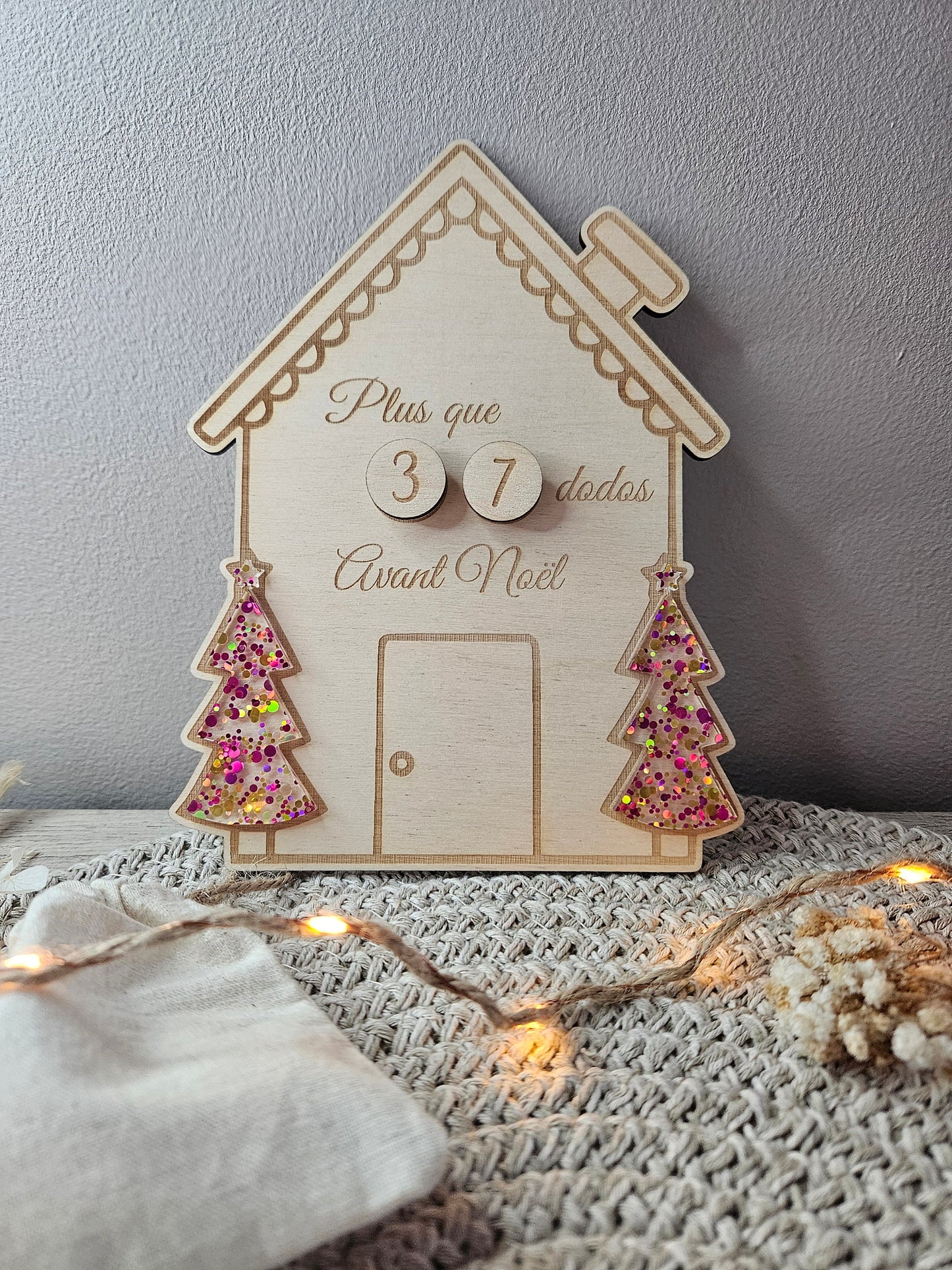 Calendrier de l'avant en bois