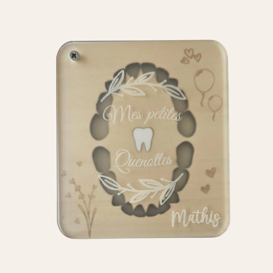 Boîte à dents de lait personnalisée • Coffret souvenir en bois