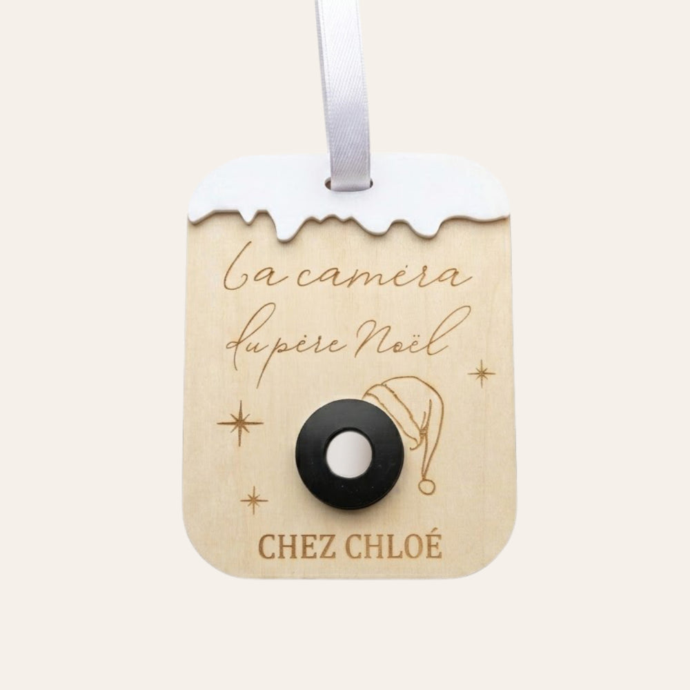 Fausse caméra de Noël personnalisée • Décoration sapin