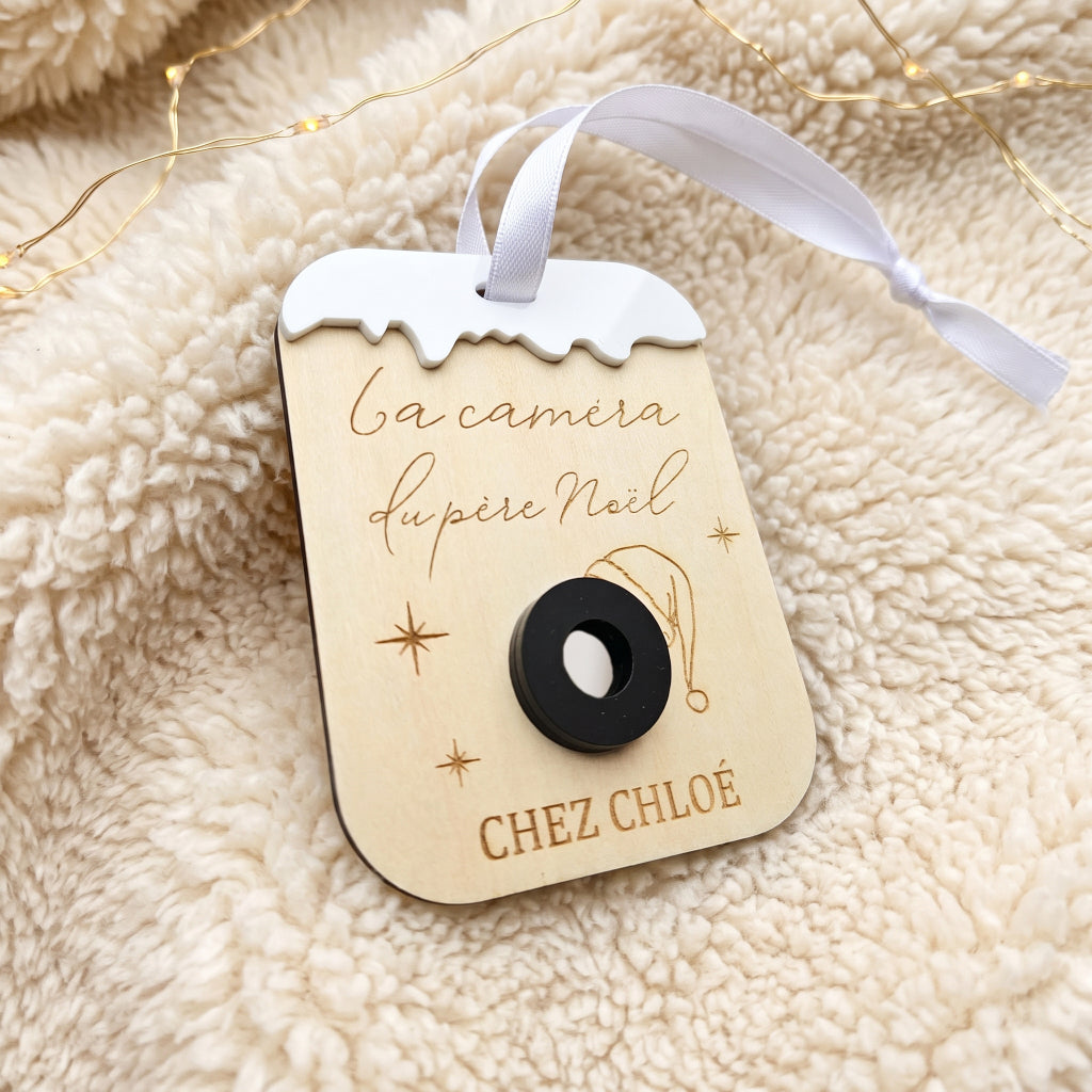 Fausse caméra de Noël personnalisée • Décoration sapin