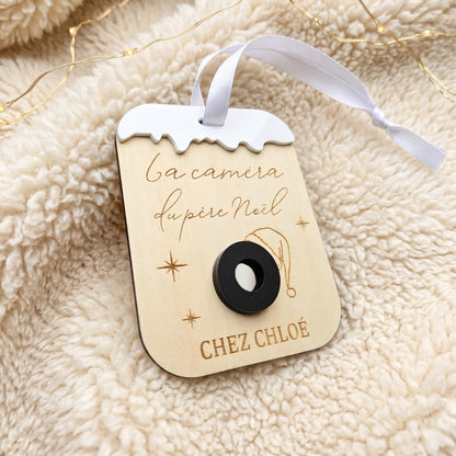 Fausse caméra de Noël personnalisée • Décoration sapin