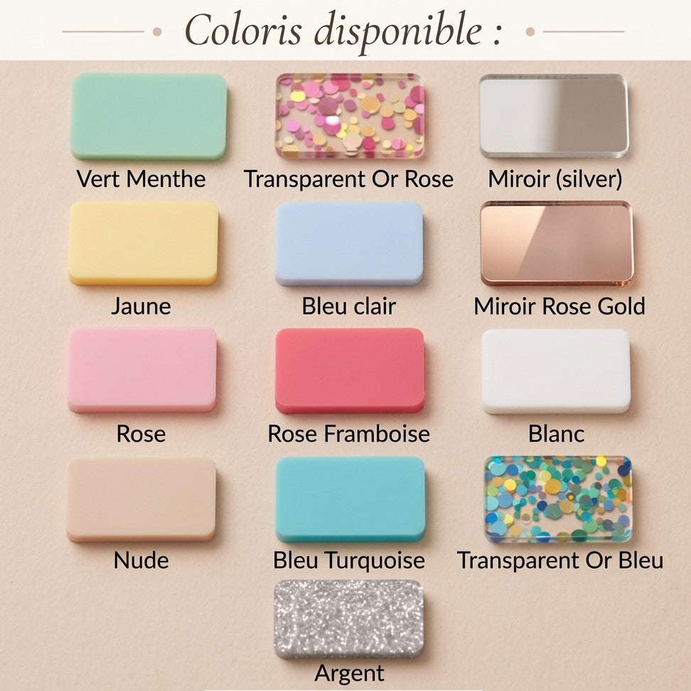Carte Étape Bébé en Bois et Acrylique - Modèle Arche