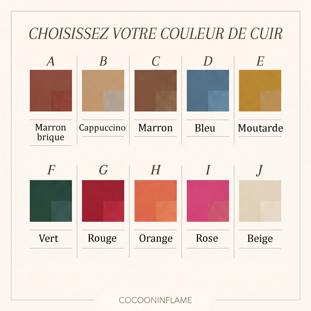 Porte-clés cuir personnalisé • Gravure & motif