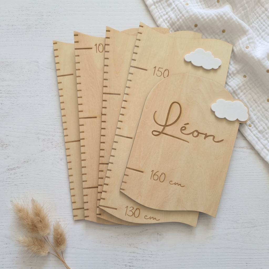 Toise enfant en bois personnalisée • Décoration chambre