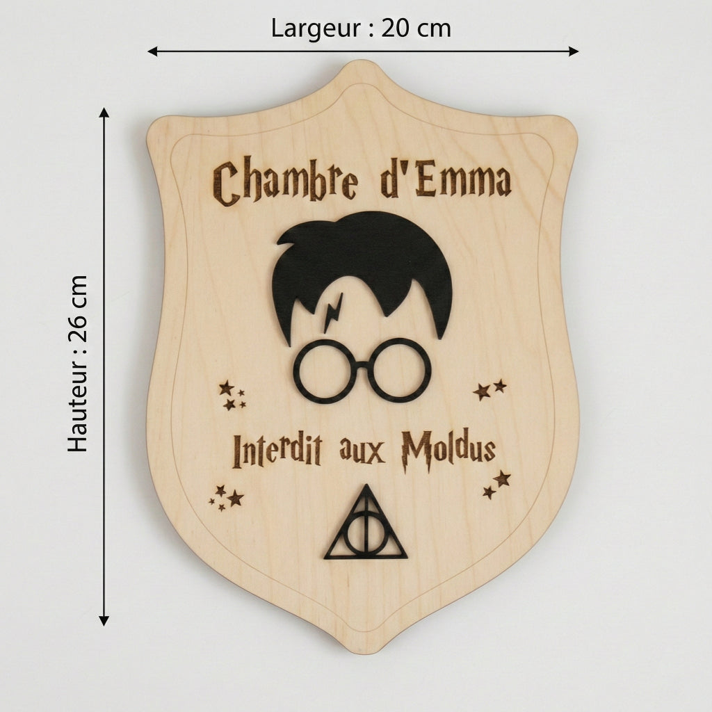 Décoration murale Harry Potter personnalisée • Prénom