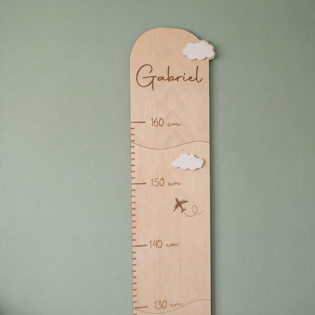 Toise enfant en bois personnalisée • Décoration chambre