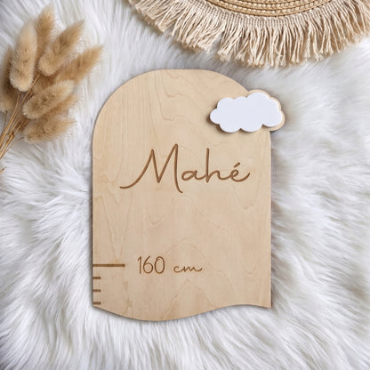 Toise enfant en bois personnalisée • Décoration chambre