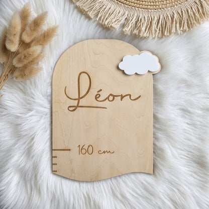 Toise enfant en bois personnalisée • Décoration chambre