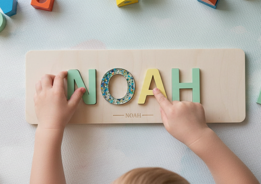 Puzzle Prénom Personnalisé en Bois