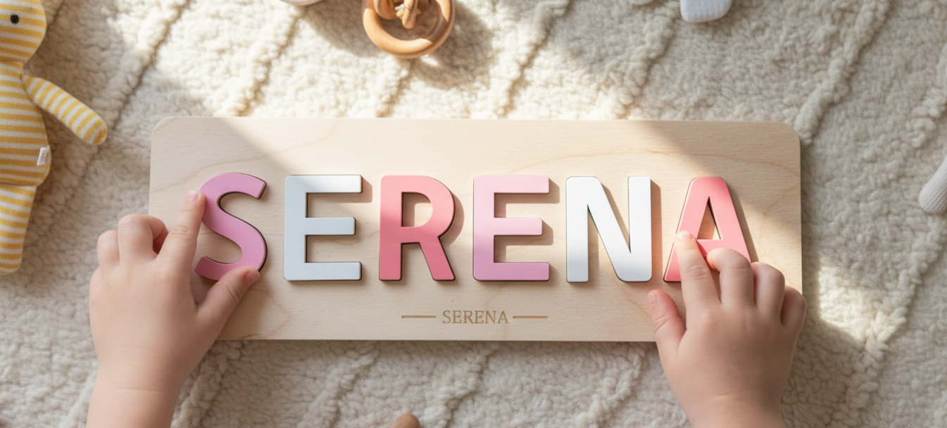 Puzzle Prénom Personnalisé en Bois