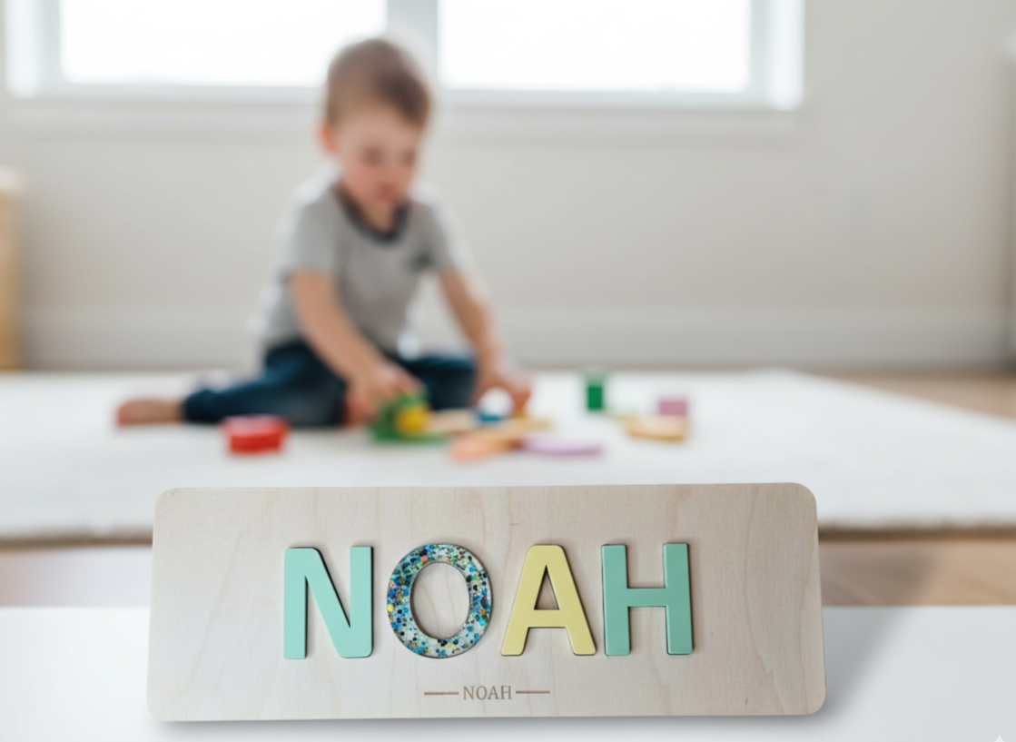 Puzzle Prénom Personnalisé en Bois