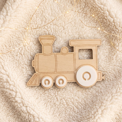 Train mural personnalisé en bois • Déco chambre bébé