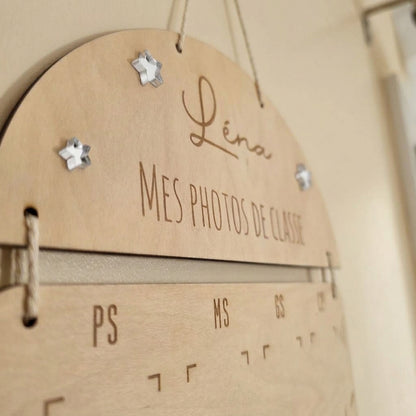 Tableau des photos de classe en bois • Personnalisé