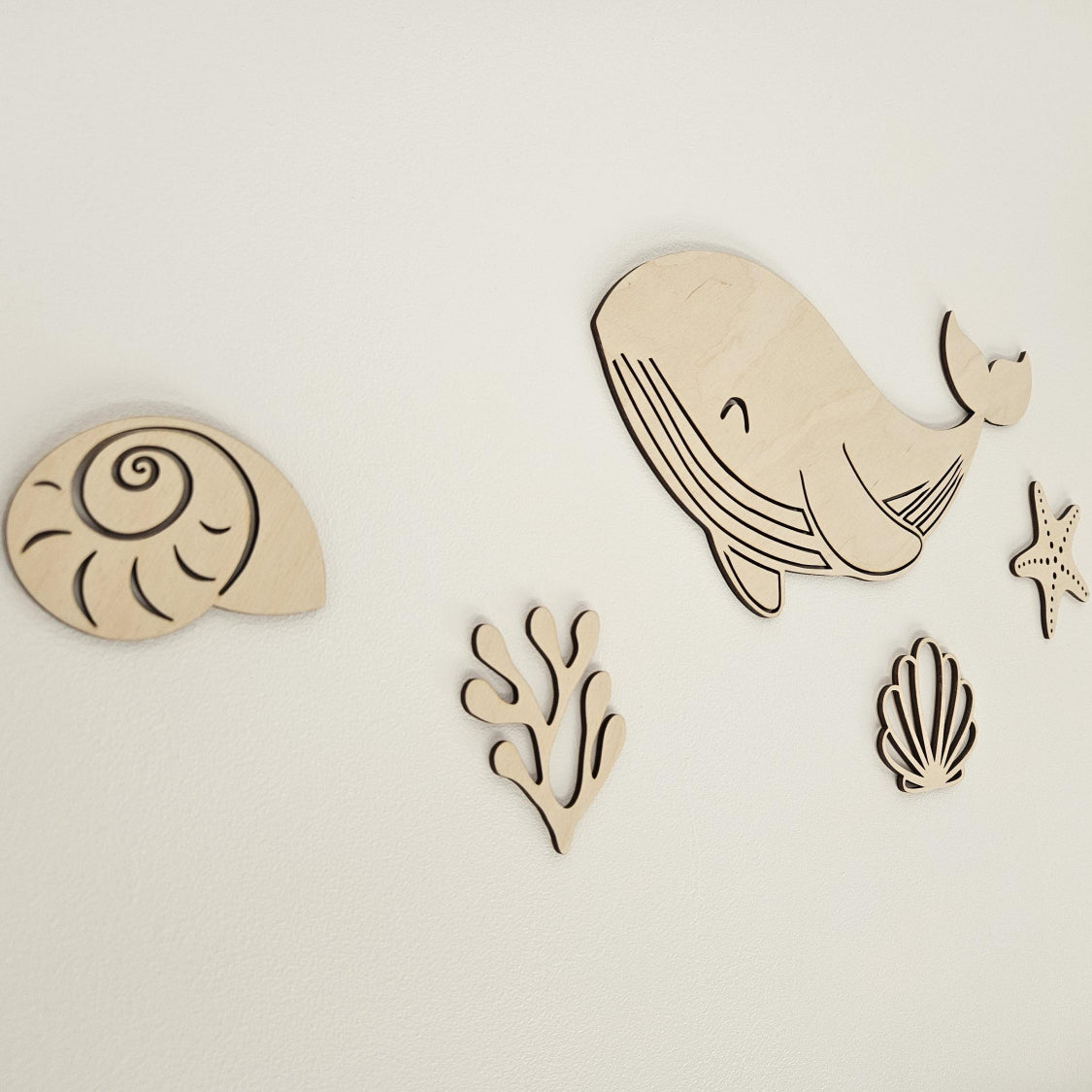 Décoration murale baleine personnalisée • Thème océan