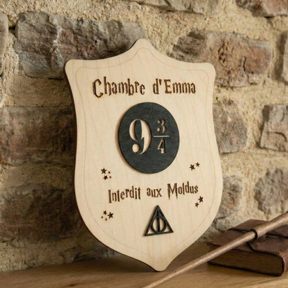 Décoration murale Harry Potter personnalisée • Prénom