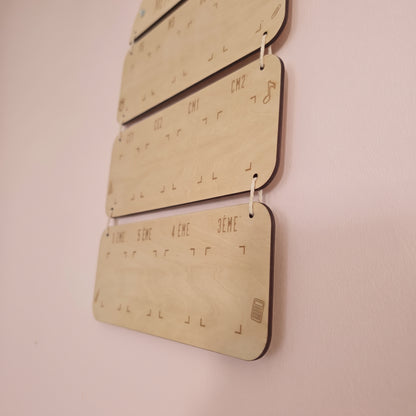 Tableau des photos de classe en bois • Personnalisé
