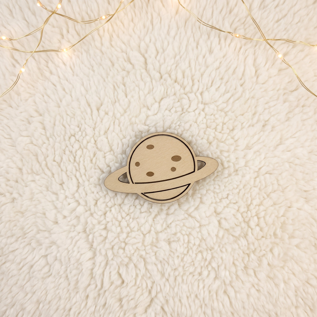 Décoration murale espace en bois • Prénom personnalisé