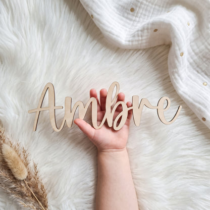 Décoration murale licorne en bois • Prénom personnalisée