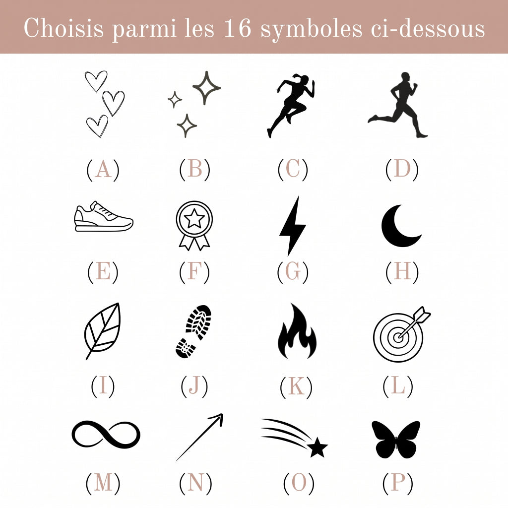 Étiquette de Lacet Personnalisée en Acier - Sport & Course