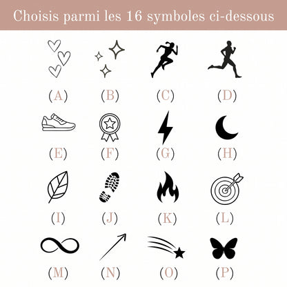 Étiquette de Lacet Personnalisée en Acier - Sport & Course