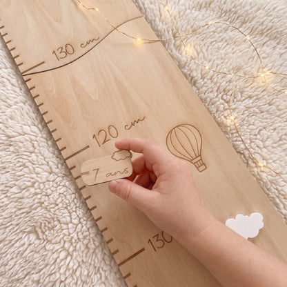 Toise enfant en bois personnalisée • Décoration chambre
