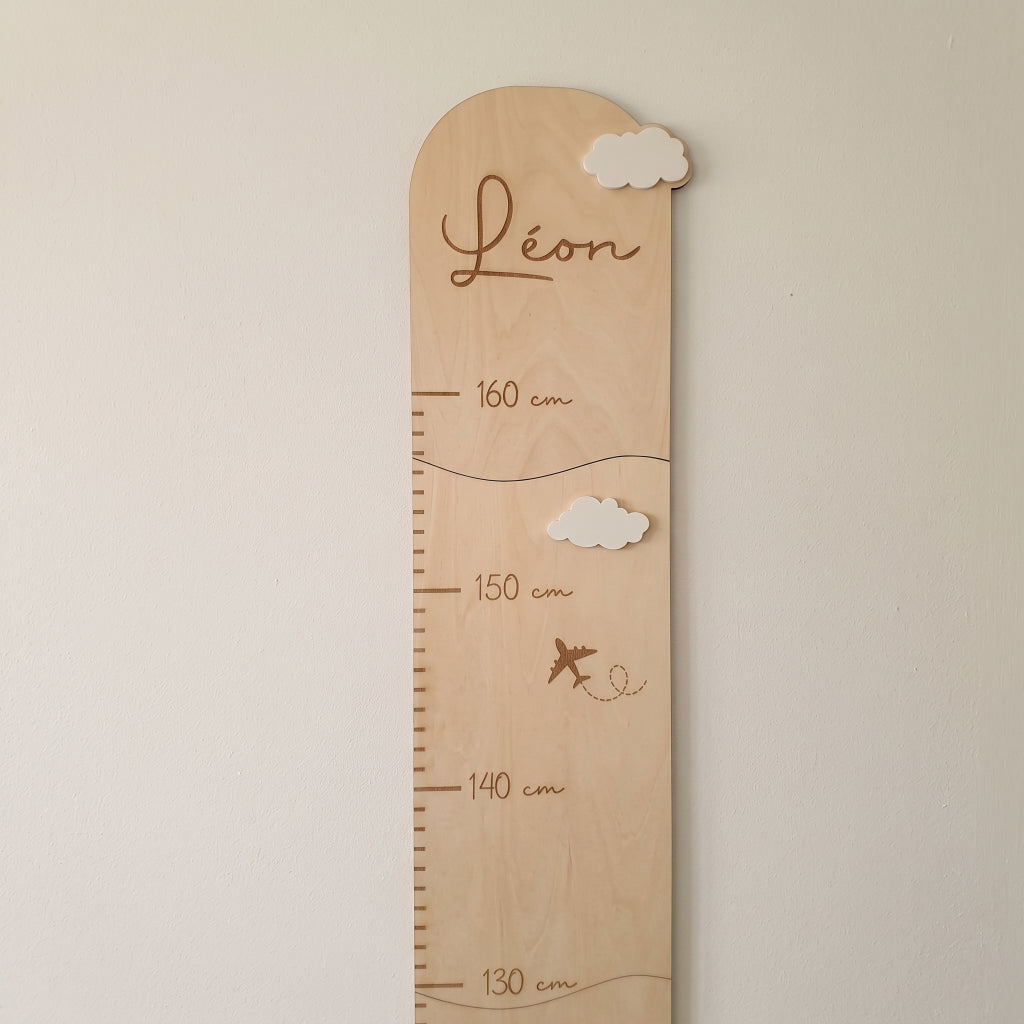 Toise enfant en bois personnalisée • Décoration chambre