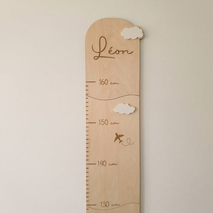 Toise enfant en bois personnalisée • Décoration chambre