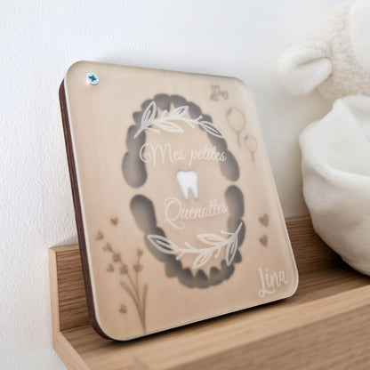 Boîte à dents de lait personnalisée • Coffret souvenir en bois