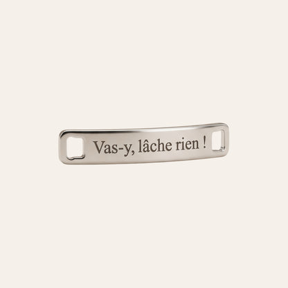 Étiquette de Lacet Personnalisée en Acier - Sport & Course