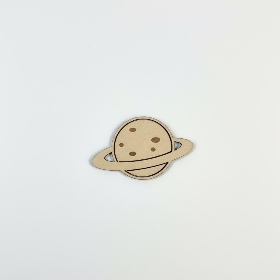 Décoration murale espace personnalisée en bois – Fusée, lune, étoiles, planète & prénom – Cadeau naissance, baptême, chambre enfant