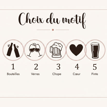 Décapsuleur personnalisé en bois • Cadeau homme original