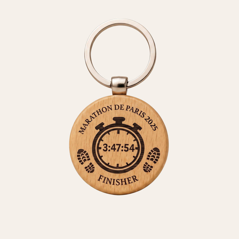 Porte-clés running personnalisé • Marathon, Trail ...